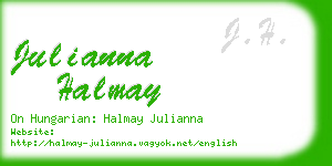 julianna halmay business card